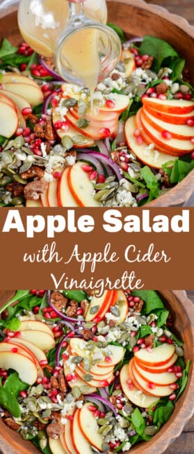 Apple Salad with Apple Cider Vinaigrette - Will Cook For Smiles