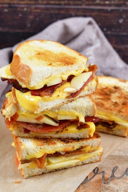 Apple Bacon Gouda Grilled Cheese - Will Cook For Smiles