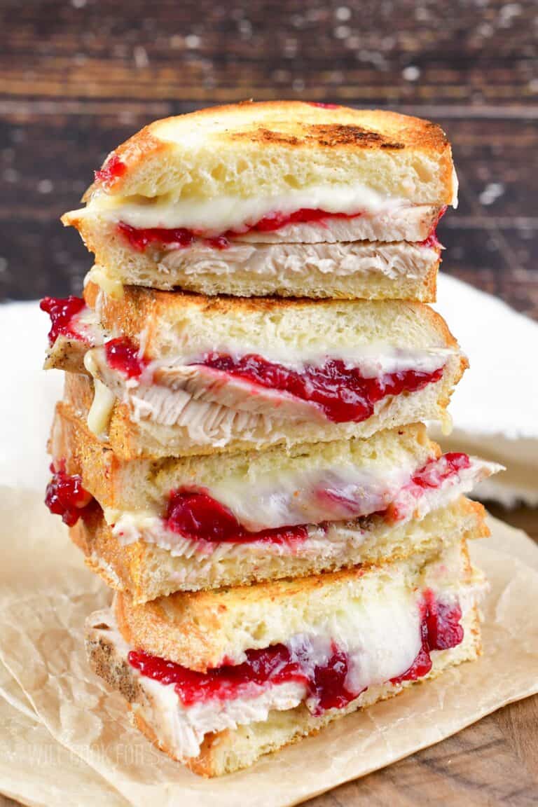 Turkey Cranberry Brie Grilled Cheese - Will Cook For Smiles