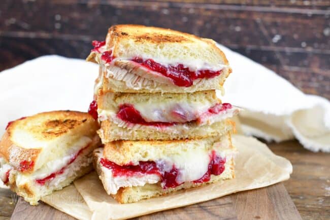 Turkey Cranberry Brie Grilled Cheese - Will Cook For Smiles