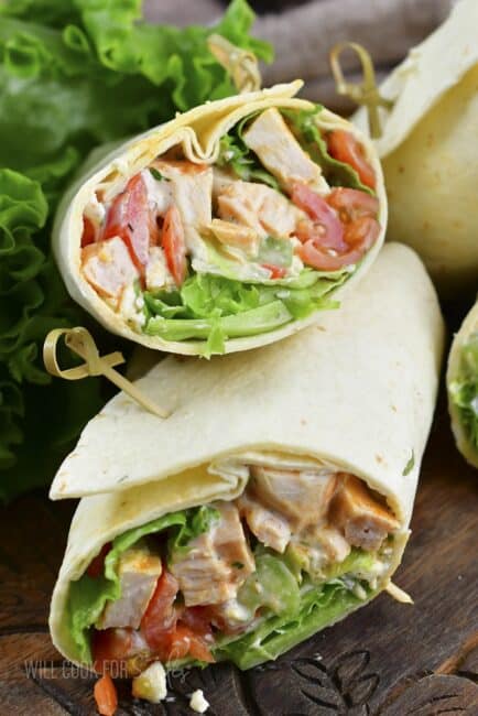 Buffalo Chicken Wrap with Homemade Ranch - Will Cook For Smiles