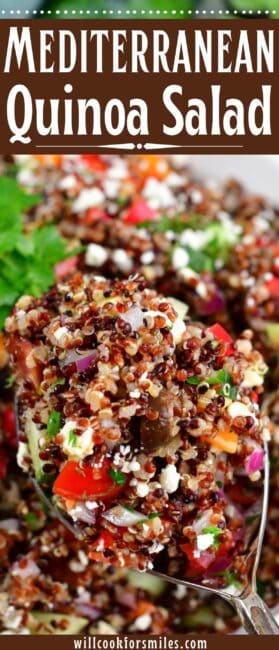 Mediterranean Quinoa Salad - Will Cook For Smiles