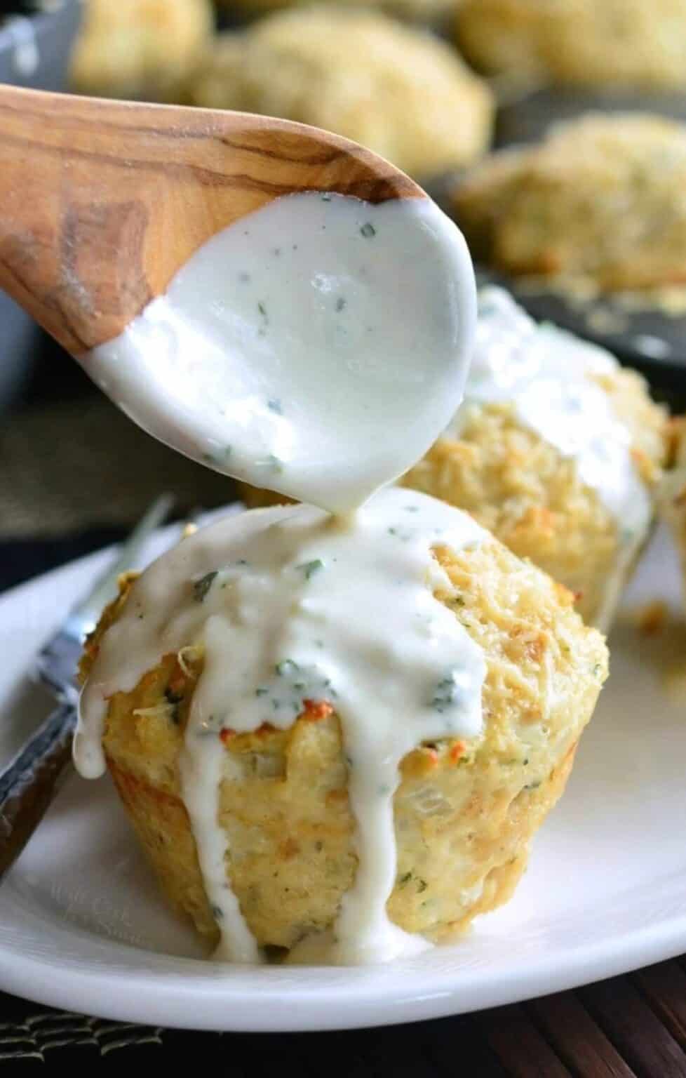 Garlic Parmesan Chicken Meatloaves - Will Cook For Smiles