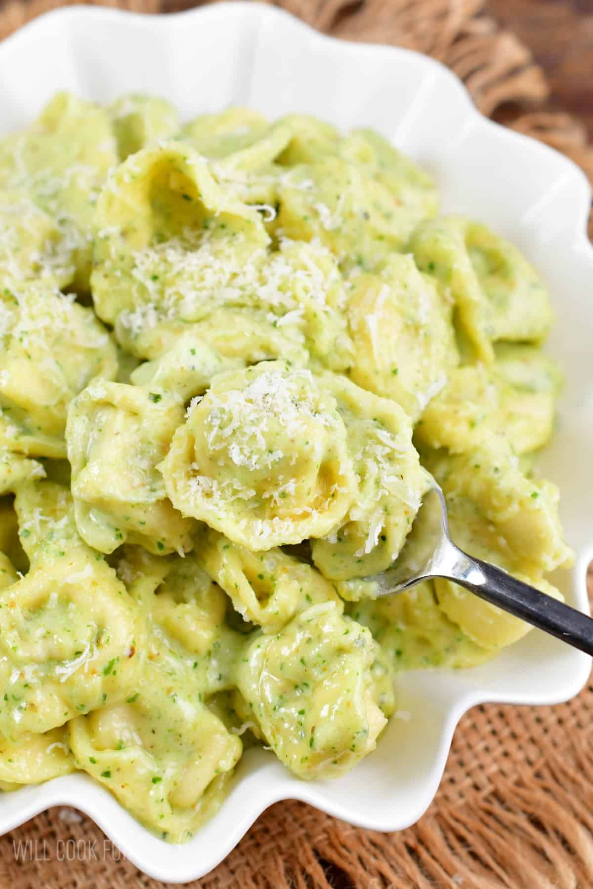 Pesto Alfredo Tortellini Will Cook For Smiles